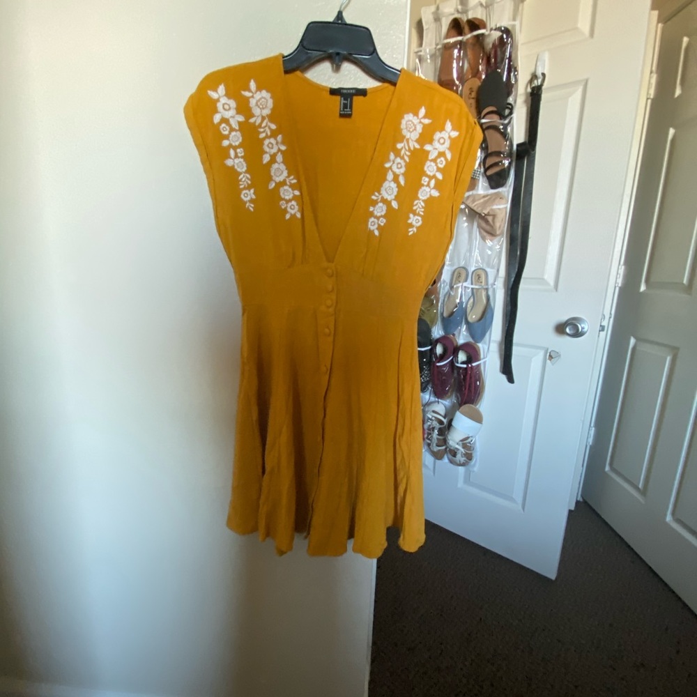 Yellow Floral Dress